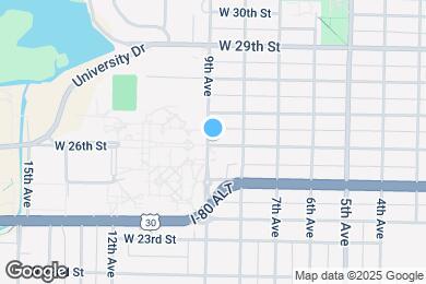 Map image of the property - 821 W 26th St