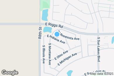 Map image of the property - 8918 E Indiana Ave