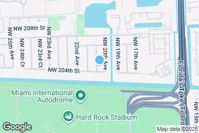 Map image of the property - 20421 NW 20th Ct