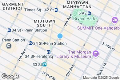 Map image of the property - 70 W 37th St