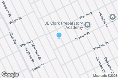 Map image of the property - This beautifully updated 3-bedroom, 1-bath single-family home is ready for move-in!