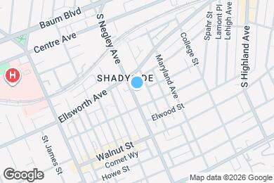 Map image of the property - 625 S Negley Ave