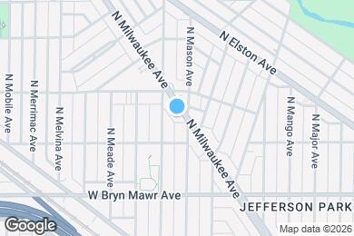 Map image of the property - 5742 N Milwaukee Ave