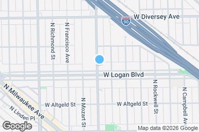 Map image of the property - 2601 N California Ave