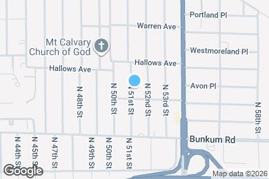 Map image of the property - 1312 N 51st St