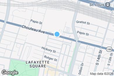 Map image of the property - 1826 Chouteau Ave