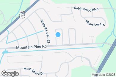 Map image of the property - 105 White Pine Ct