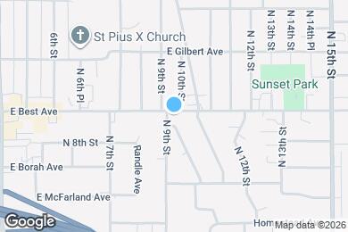 Map image of the property - 920 E Best Ave
