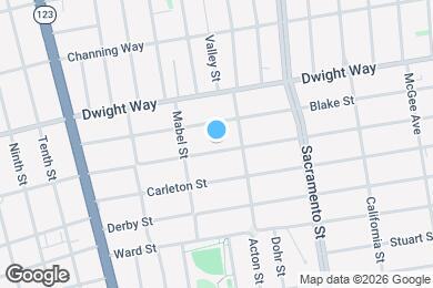 Map image of the property - 1329 Parker St