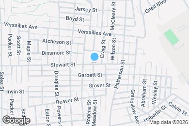 Map image of the property - 1421 Meadow St