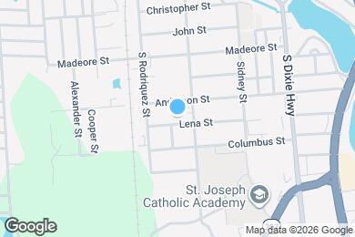 Map image of the property - 550 Lena St