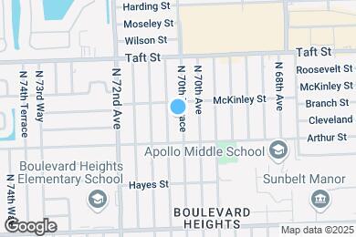 Map image of the property - 1410 N 70th Terrace