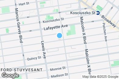 Map image of the property - NO FEE! NEW 3 BED floor-thru in Bed Stuy Brownstone + in unit W/D!