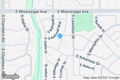 Map image of the property - 1291 S Kittredge St