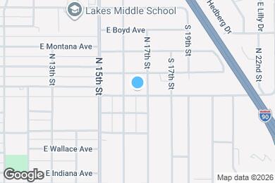 Map image of the property - 1615 E Pennsylvania Ave
