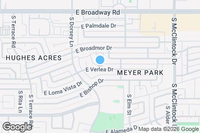 Map image of the property - 1410 E Verlea Dr