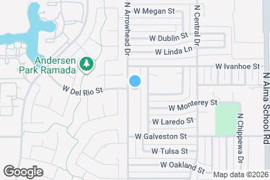 Map image of the property - 735 N Arrowhead Dr