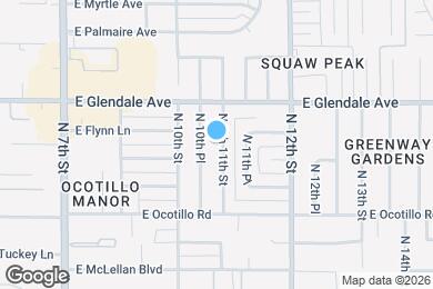 Map image of the property - 6814 North 11th St