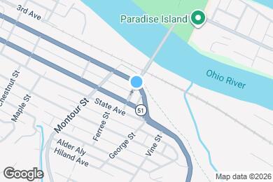 Map image of the property - 401 Ferree St