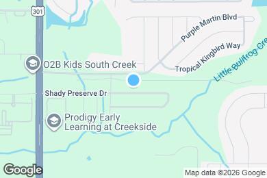 Map image of the property - 10620 Shady Preserve Dr