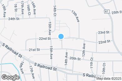 Map image of the property - 2109 14th Ct