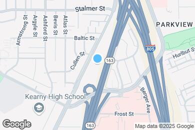 Map image of the property - Mesa Palms Apartments