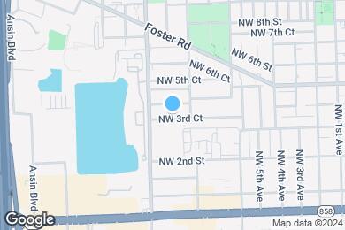 Map image of the property - 724 NW 3rd Ct