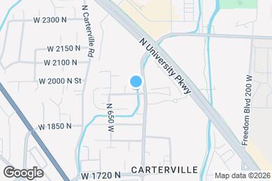 Map image of the property - 586 W 1975 N