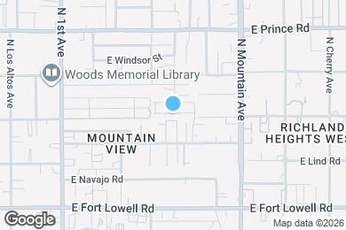 Map image of the property - 1088 E Descent St
