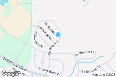 Map image of the property - 8432 Centenary Dr