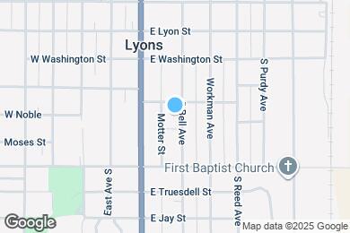 Map image of the property - 511 S Bell Ave