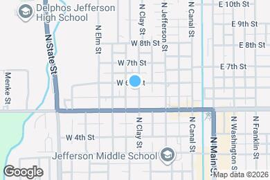 Map image of the property - 403 W 6th St