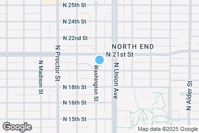 Map image of the property - 1901 N Washington St