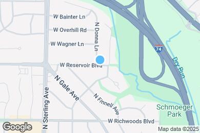 Map image of the property - 2216 W Reservoir Blvd