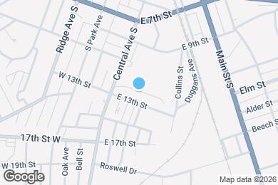 Map image of the property - 1113 S Central Ave