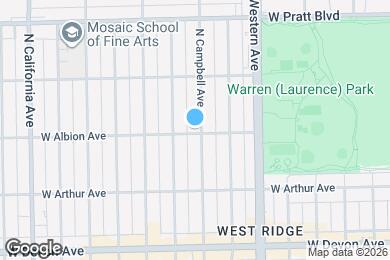 Map image of the property - 6604 N Campbell Ave