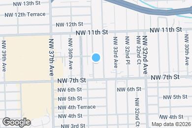 Map image of the property - 801 NW 35th Ave