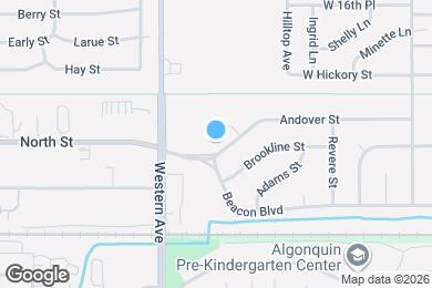 Map image of the property - 631 Andover St