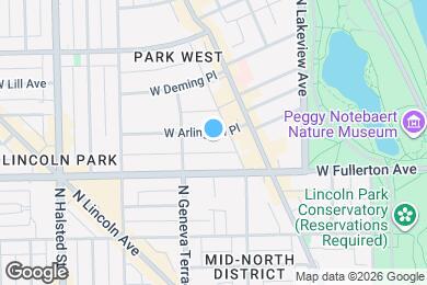 Map image of the property - 539 W Arlington Pl