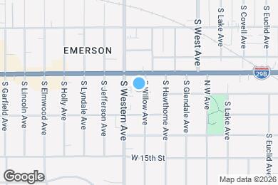 Map image of the property - 411 S Willow Ave