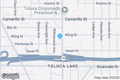 Map image of the property - 4651 Cahuenga Blvd