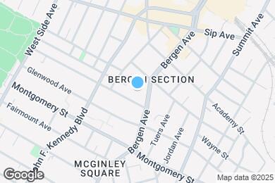 Map image of the property - 821 Bergen Ave