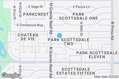Map image of the property - 8425 E Bonita Dr