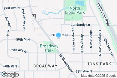 Map image of the property - 5940 W Broadway Ave