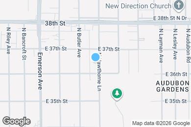 Map image of the property - 3618 N Hawthorne Ln