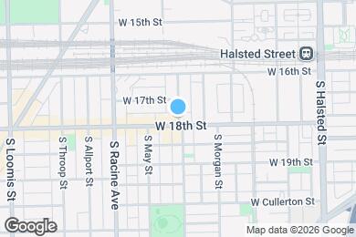 Map image of the property - 1717 S Carpenter St
