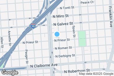 Map image of the property - 1908 Marigny St