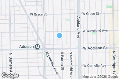 Map image of the property - 3632 N Paulina St