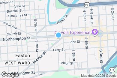Map image of the property - 611 Walnut St