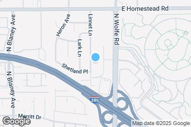 Map image of the property - 19608 Pruneridge Ave
